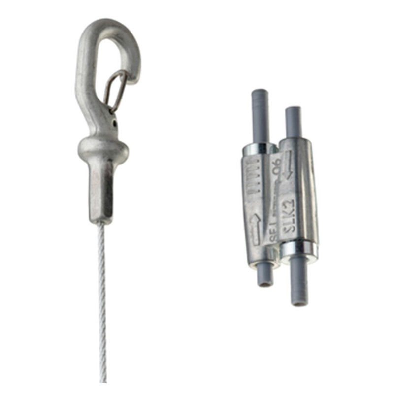 nVent Caddy SLK2L2 Tool-free 2mm Wire Rope Hanger Kit with Hook