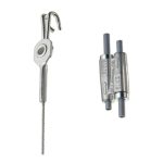 nVent Caddy SLK2L3GBSF Tool-free 2mm Wire Rope Hanger Kit, Deck Hook