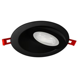 Lotus LED-4-S9W-DTW-FG-BK 4" Round Floating Gimbal Recessed LED 9W Dim-to-Warm 30-18K Black Type IC Air-Tight