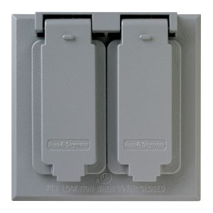 Legrand CA8GJ Pass And Seymour Oversized Wall Plate Horizontal Duplex Cover