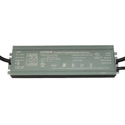 Lotus LBL-DC24V96W-PLUG 24V 96W Class 2 Driver with Plug 120V Input Triac & 0-10V Dimmable cULus Wet