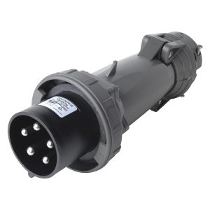 Legrand PS5100P5W Pass And Seymour Pin And Sleeve Plug 5W 100A 3 Phase 347/600V Watertight