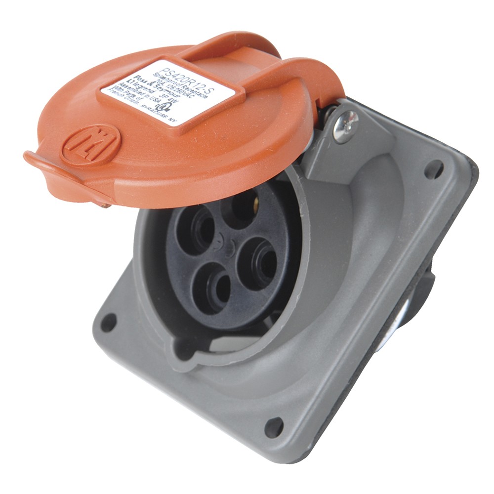 Legrand PS420R12S Pass And Seymour Pin And Sleeve Receptacle 4W 20A 125/250V Single-Pole