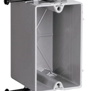 Legrand S118RS Pass And Seymour Plastic Box 1-Gang 18 Cubic Inch With Quick/Click Captive Screw