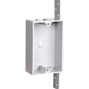 Legrand P108N Pass And Seymour Plastic Box 1-Gang 8 Cubic Inch With Side Bracket
