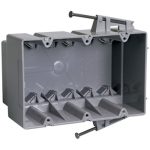 Legrand P354RACMH Pass And Seymour Plastic Box 3-Gang 54 Cubic Inch Captive Nail Manufactured Housing
