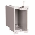 Legrand S122W Pass And Seymour Plastic Box 1-Gang 22 Cubic Inch With Quick/Click Swing Bracket Old Work