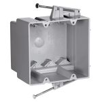 Legrand S235RACMH Pass And Seymour Plastic Box 2-Gang 35 Cubic Inch With Quick/Click Nail Manufactured Housing