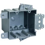 Legrand S235S50AC Pass And Seymour Plastic Box 2-Gang 35 Cubic Inch With Quick/Click Offset Bracket