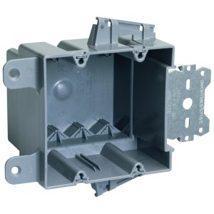 Legrand S235S50AC Pass And Seymour Plastic Box 2-Gang 35 Cubic Inch With Quick/Click Offset Bracket