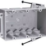 Legrand S354RACS Pass And Seymour Plastic Box 3-Gang 54 Cubic Inch With Quick/Click Captive Screw