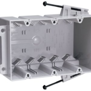 Legrand S354RACS Pass And Seymour Plastic Box 3-Gang 54 Cubic Inch With Quick/Click Captive Screw