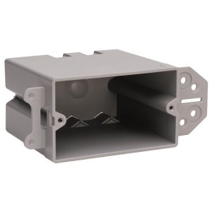 Legrand SH122B Pass And Seymour Plastic Box 1-Gang Horizontal Mount With Quick/Click