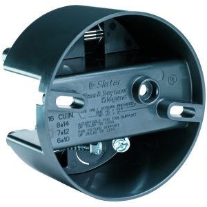 Legrand S116FAN Pass And Seymour Plastic Box Round Ceiling 16 Cubic Inch