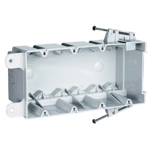 Legrand S468RAC Pass And Seymour Plastic Box 4-Gang 68 Cubic Inch With Quick/Click Captive Nail
