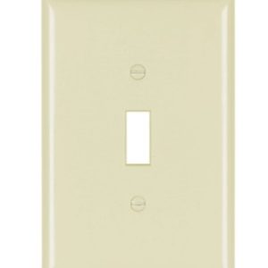 Legrand SPO1 Pass And Seymour Plastic Plate Jumbo 1-Gang Toggle Without Line
