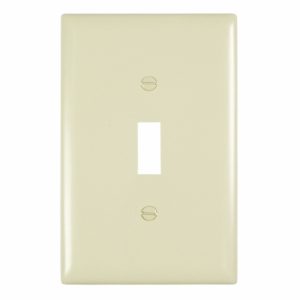 Legrand SPO1W Pass And Seymour Plastic Plate Jumbo 1-Gang Toggle Without Line White