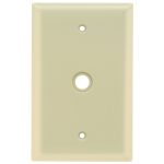 Legrand SPJ11I Pass And Seymour Plastic Plate Junior Jumbo 1-Gang Telephone Without Line Ivory