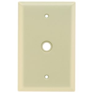 Legrand SPJ11I Pass And Seymour Plastic Plate Junior Jumbo 1-Gang Telephone Without Line Ivory