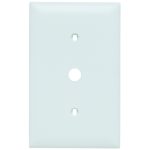 Legrand SPJ11W Pass And Seymour Plastic Plate Junior Jumbo 1-Gang Telephone Without Line White
