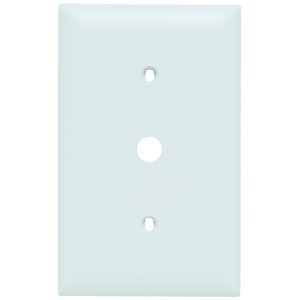 Legrand SPJ11W Pass And Seymour Plastic Plate Junior Jumbo 1-Gang Telephone Without Line White