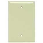 Legrand SPJ13I Pass And Seymour Plastic Plate Junior Jumbo 1-Gang Blank Without Line Ivory
