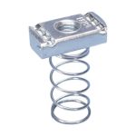nVent Caddy SPRA0062EG Strut Nut with Spring, Channel Type A, Steel, 5/8in Rod