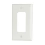 Legrand SPJ26W Pass And Seymour Plastic Plate Junior Jumbo 1-Gang SPLEX Without Line