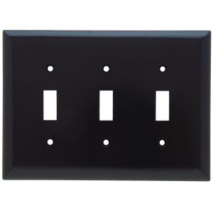 Legrand SPJ3 Pass And Seymour Plastic Plate Junior Jumbo 3-Gang 3 Toggle Without Line