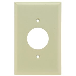 Legrand SPJ7I Pass And Seymour Plastic Plate Junior Jumbo 1-Gang Single Without Line Ivory