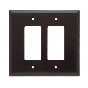 Legrand SPO262 Pass And Seymour Plastic Plate Jumbo 2-Gang 2 SPLEX Without Line