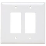 Legrand SPO262W Pass And Seymour Plastic Plate Jumbo 2-Gang 2 SPLEX Without Line White