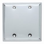 Legrand SB23CH Pass And Seymour Plate 2-Gang Blank Chrome