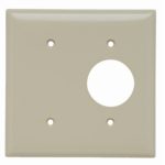 Legrand SP1 Pass And Seymour Smooth Wall Plate 1-Gang Single 1-Gang Black White