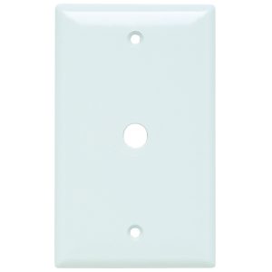 Legrand SP11W Bryant Plate Wall Label-Less 1-Gang 1-Port White
