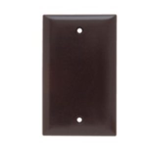 Legrand SP13 Pass And Seymour Plate Plastic 1-Gang Blank Without Line Brown