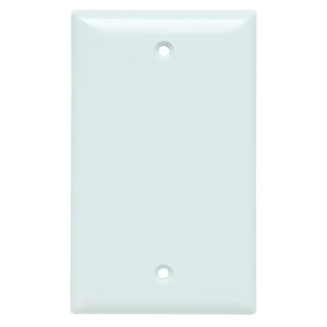 Legrand SP13W Pass And Seymour Plate Plastic 1-Gang Blank Without Line White