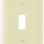 Legrand SP1I Pass And Seymour Plate Plastic 1-Gang Toggle Without Line Ivory
