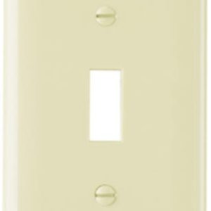 Legrand SP1I Pass And Seymour Plate Plastic 1-Gang Toggle Without Line Ivory
