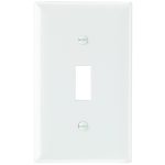 Legrand SP1W Pass And Seymour Plate Plastic 1-Gang Toggle Without Line White