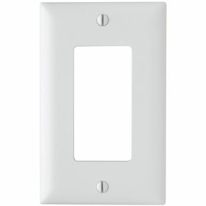 Legrand SP26W Pass And Seymour Plate Plastic 1-Gang SPLEX Without Line White