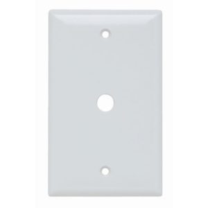 Legrand SP60W Pass And Seymour Plate Plastic 1-Gang 5/8 Inch Diameter White
