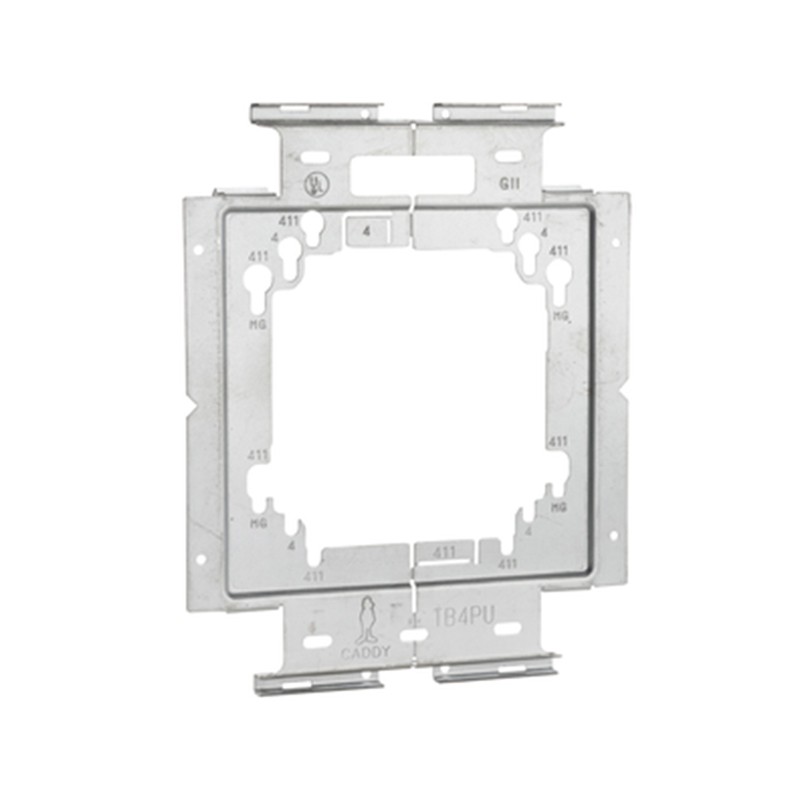 nVent Caddy TBP1LV Low Voltage Mounting Plate for Heavy Duty Telescoping Bracket, 1 Gang