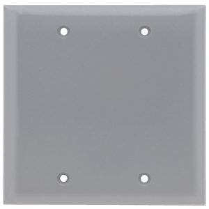 Legrand SP23 Pass And Seymour Plate Plastic 2-Gang Blank Without Line