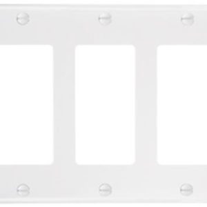 Legrand SP263BK Pass And Seymour Plate Plastic 3-Gang 3 SPLEX Without Line