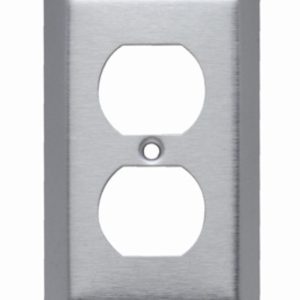 Legrand SL8 Pass And Seymour Plate SS430 1-Gang Duplex Without Line