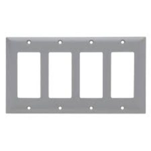Legrand SP264 Pass And Seymour Plate Plastic 4-Gang 4 SPLEX Without Line