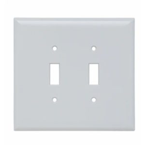 Legrand SPO2 Pass And Seymour Plate Plastic Jumbo 2-Gang 2 Toggle Without Line