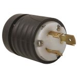 Legrand L930P Pass And Seymour Plug 2P 3W 30A 600V Turnlok Black And White