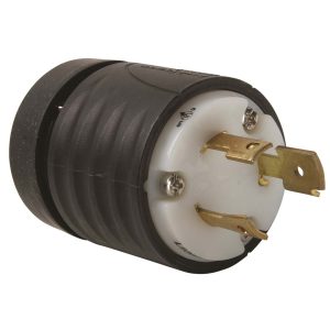 Legrand L930P Pass And Seymour Plug 2P 3W 30A 600V Turnlok Black And White